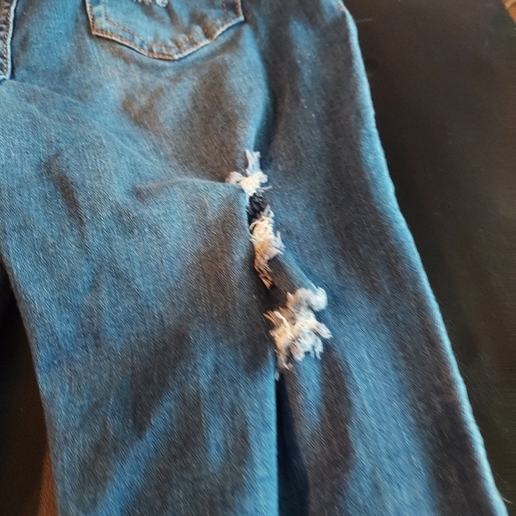 Junior Denim Ripped, Blue Republic Jeans Size 5 Juniors - Picture 15 of 16